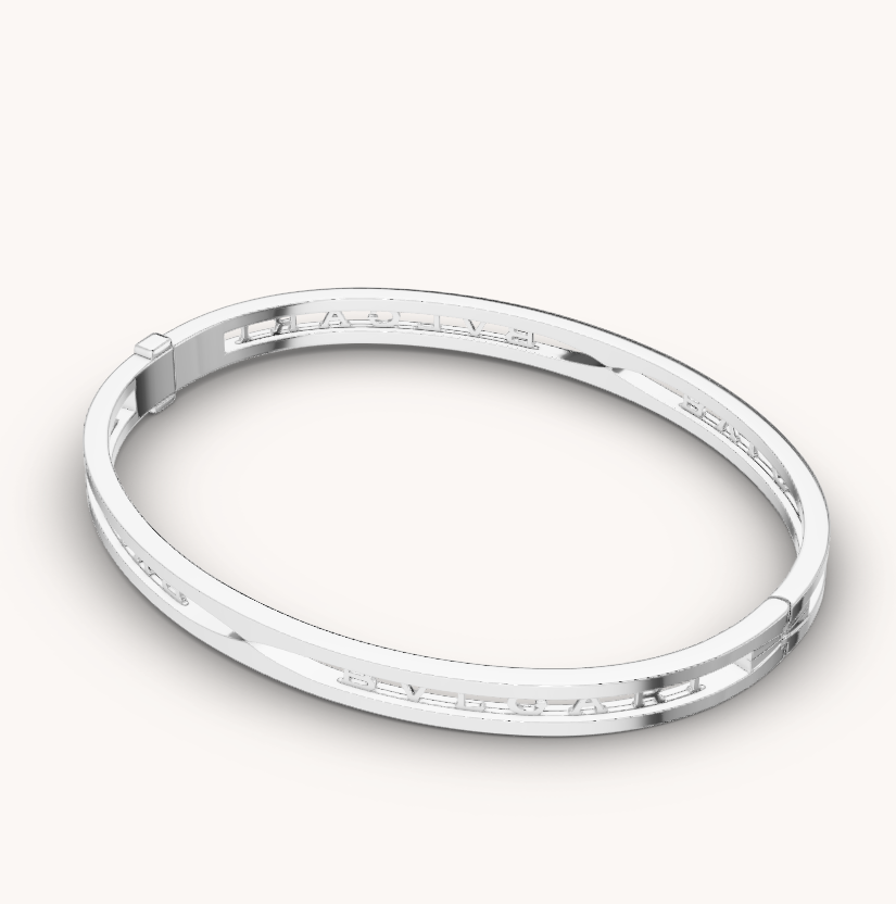[Marin]ZERO 1 SPIRAL LOGO SILVER BRACELET