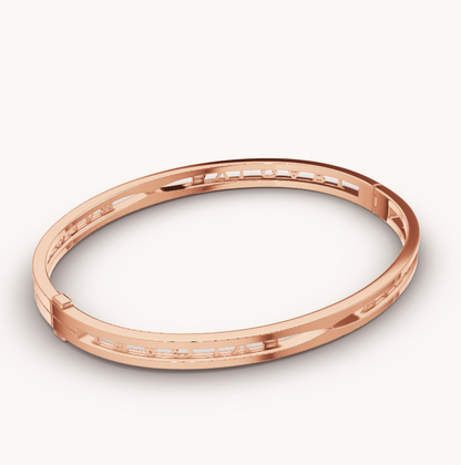[Marin]ZERO 1 SPIRAL LOGO PINK GOLD BRACELET