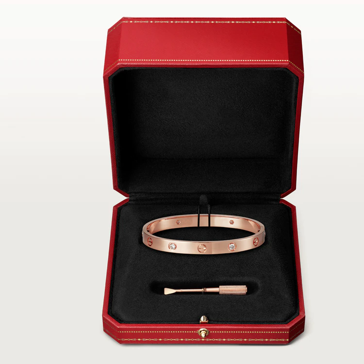 [Marin-Jewelry]LOVE BRACELET 6.1MM 4 DIAMONDS