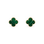 [Marin]CLOVER MINI 9.5MM MALACHITE  EARRINGS