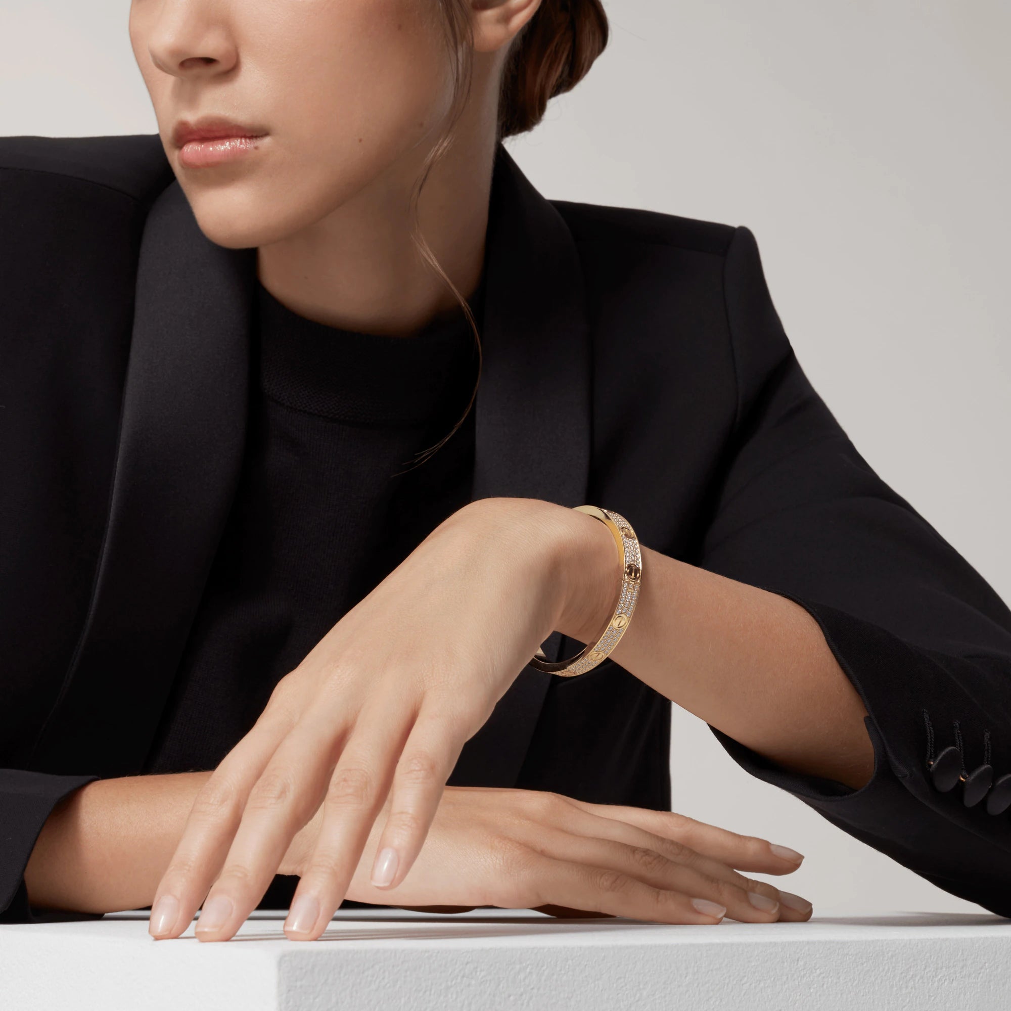[Marin]LOVE BRACELET 6.1MM DIAMOND-PAVED