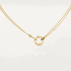 [Marin]LOVE NECKLACE 16MM 2 DIAMONDS