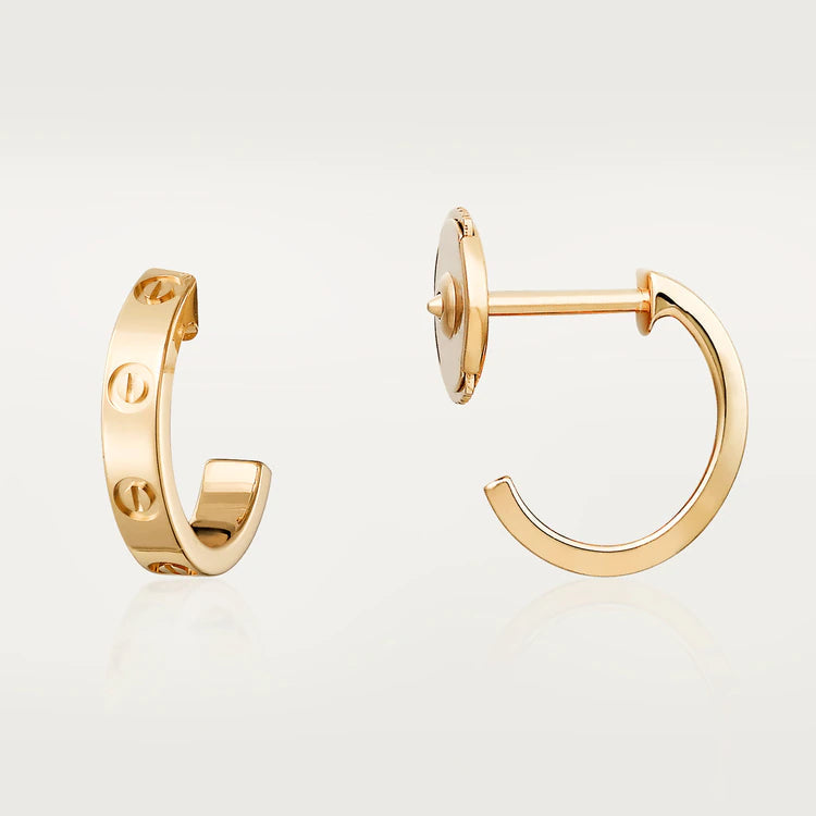 [Marin]LOVE EARRINGS 2.65MM PINK GOLD