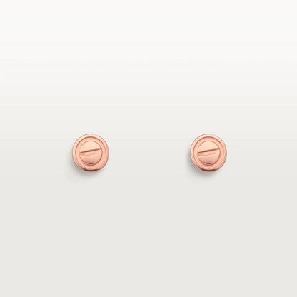 [Marin-Jewelry]LOVE EARRINGS PINK GOLD 10MM