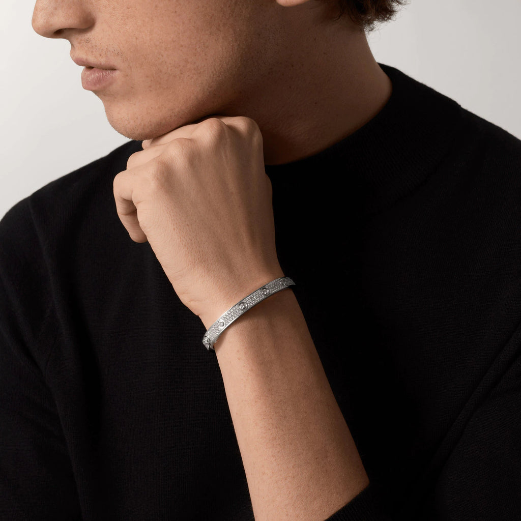 [Marin]LOVE BRACELET 6.1MM DIAMOND-PAVED 10 BIG DIAMONDS