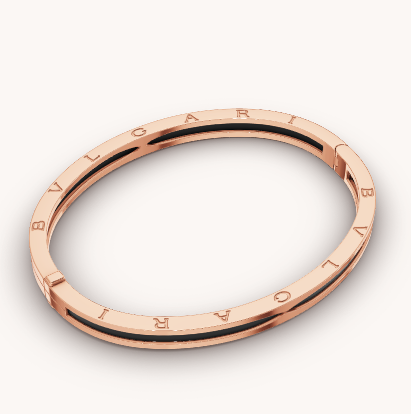 [Marin]ZERO 1 PINK GOLD WITH BLACK CERAMIC BRACELET
