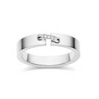 [Marin]BAGUE ALLIANCE LIENS VIDENCE DIAMOND 4MM