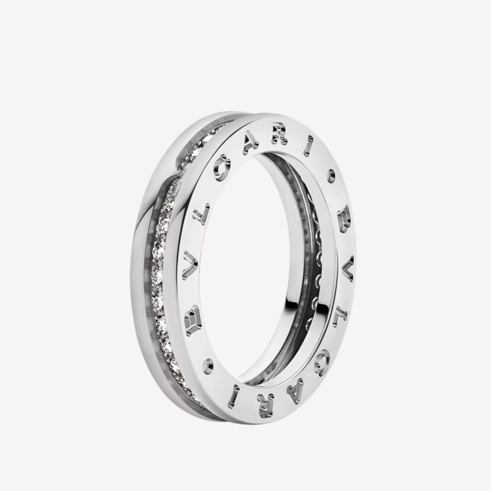 [Marin]ZERO 1 ONE-BAND PAVED DIAMONDS ON THE SPIRAL RING