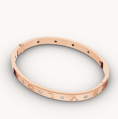 [Marin]ZERO 1 PINK GOLD 12 DIAMONDS BRACELET