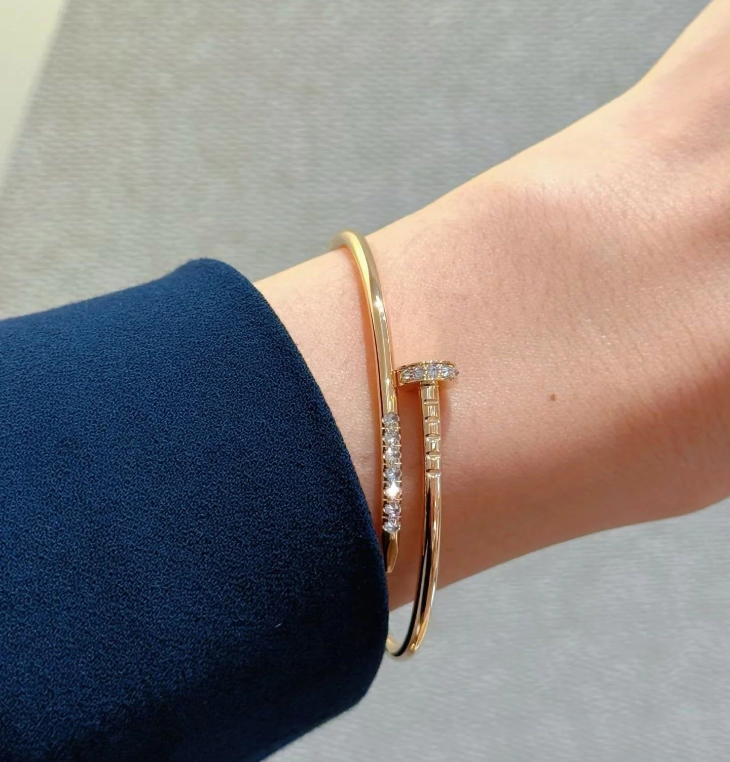 [Marin-Jewelry]ジュスト ブレスレット 2.5MM ダイヤモンド 新品