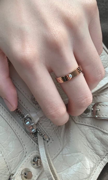 [Marin-Jewelry]LOVE RING 4MM 1ダイヤモンド