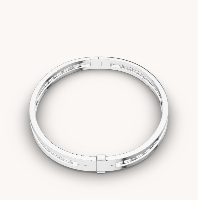 [Marin]ZERO 1 SPIRAL LOGO SILVER BRACELET