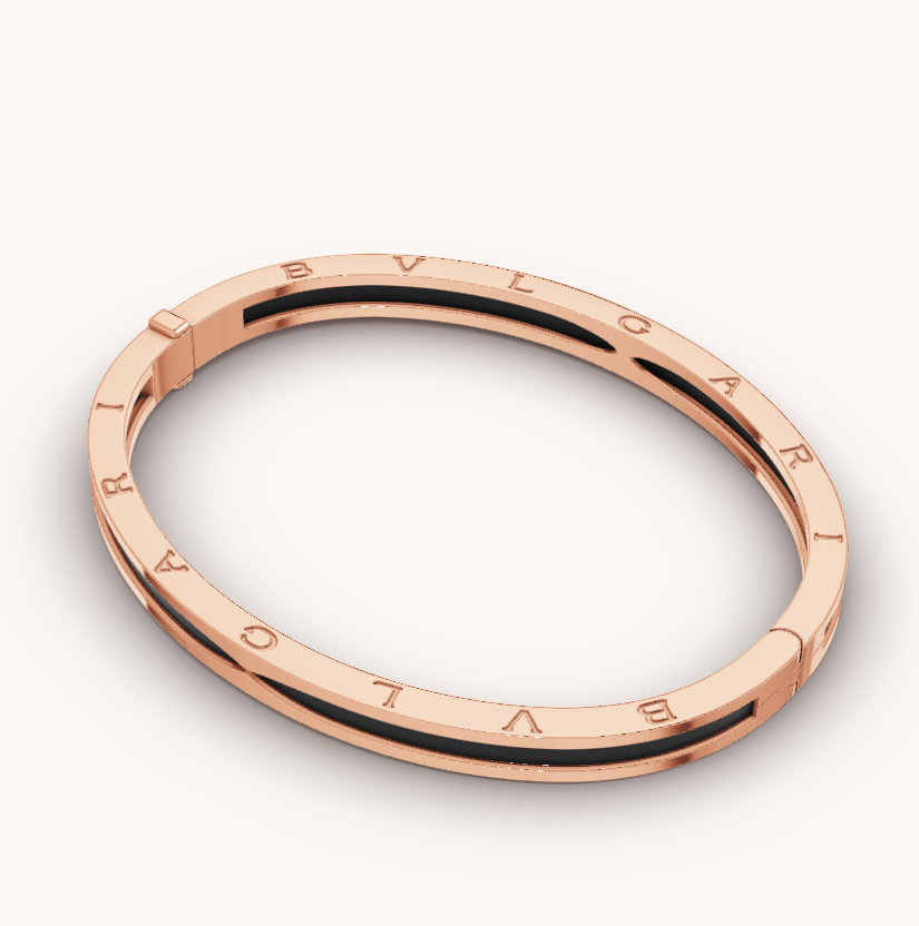 [Marin]ZERO 1 PINK GOLD WITH BLACK CERAMIC BRACELET