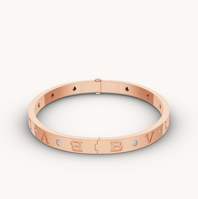 [Marin]ZERO 1 PINK GOLD 12 DIAMONDS BRACELET