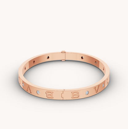 [Marin]ZERO 1 PINK GOLD 12 DIAMONDS BRACELET