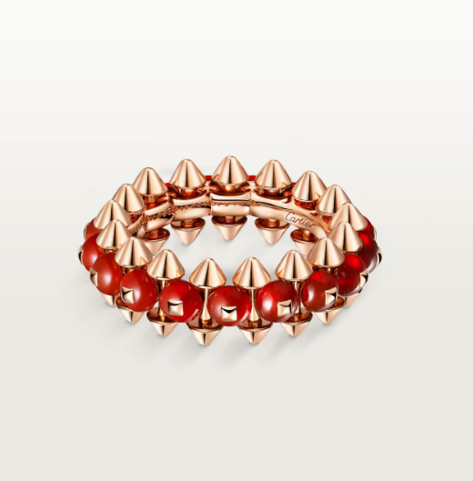 [Marin]CLASH ELEGANT ROSE GOLD RING FEATURING NATURAL AGATE
