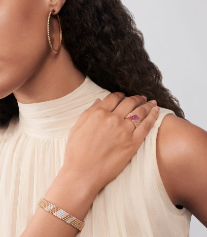 [Marin-Jewelry]Five-row diamond bracelet