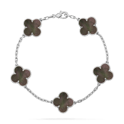 [Marin-Jewelry] CLOVER 5モチーフ グレーMOP ブレスレットコレクション