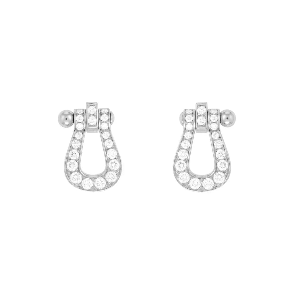 [Marin]BOUCLES D'OREILLES PAPILLON FORCE 10 EN OR GRANDE TAILLE ENTIÈREMENT SERTIES DE DIAMANTS