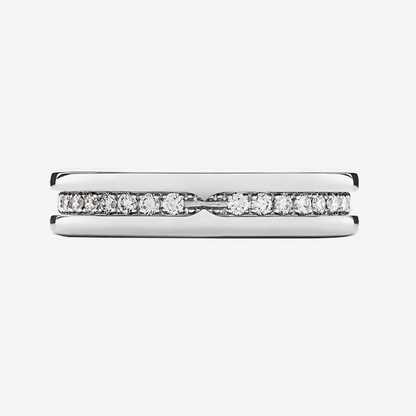 [Marin]ZERO 1 ONE-BAND PAVED DIAMONDS ON THE SPIRAL RING