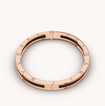 [Marin]ZERO 1 PINK GOLD WITH BLACK CERAMIC BRACELET