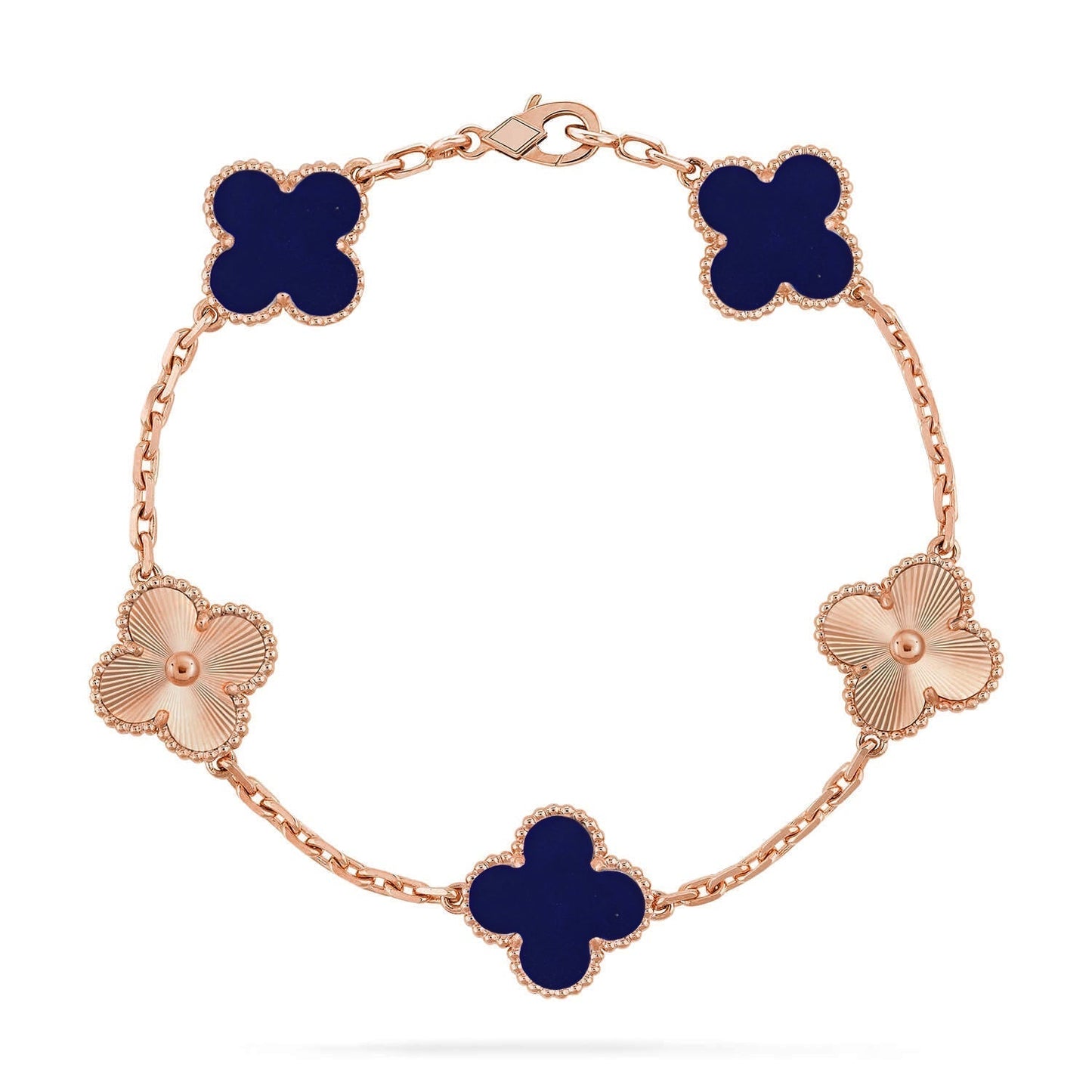 [Marin-Jewelry]CLOVER 5 MOTIF LAPIS LAZULI BRACELET COLLECTION