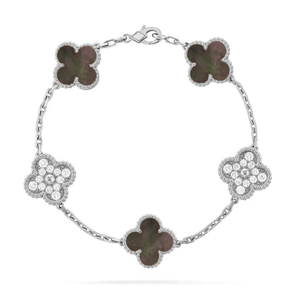 [Marin-Jewelry] CLOVER 5モチーフ グレーMOP ブレスレットコレクション