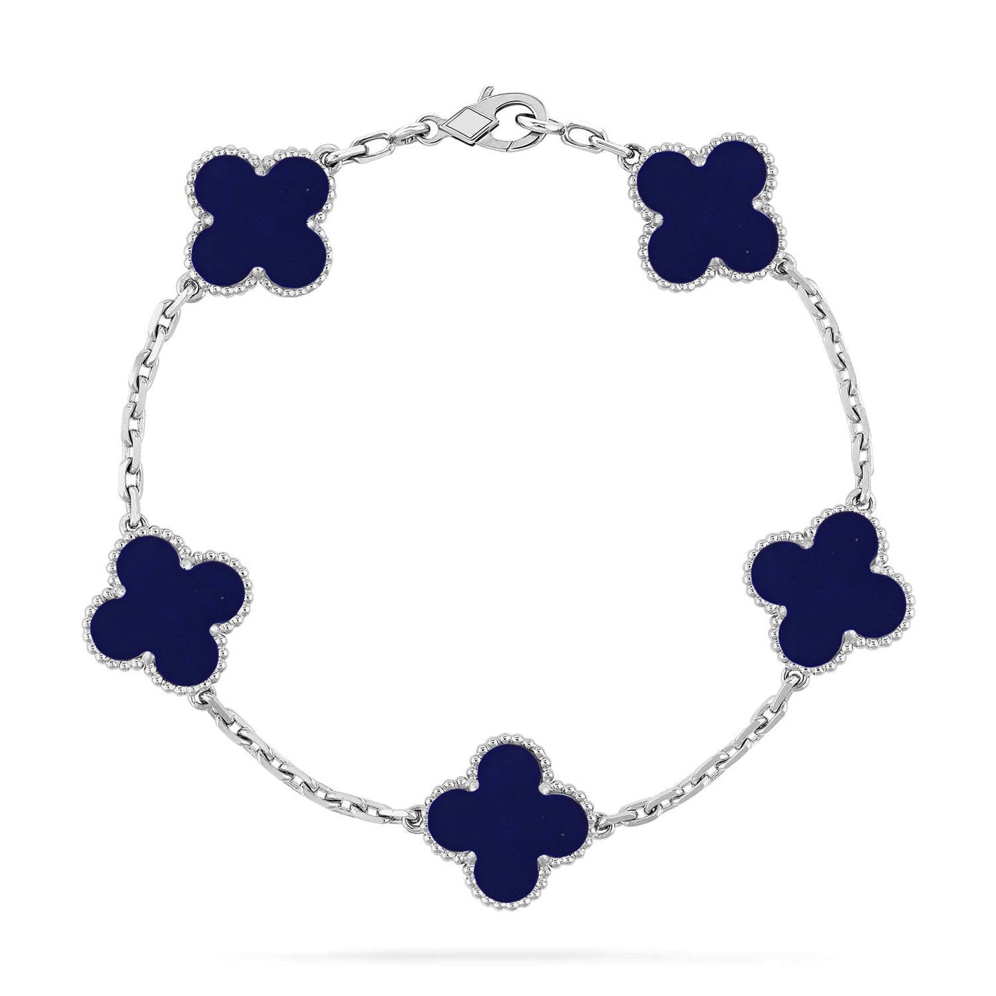 [Marin-Jewelry]CLOVER 5 MOTIF LAPIS LAZULI BRACELET COLLECTION