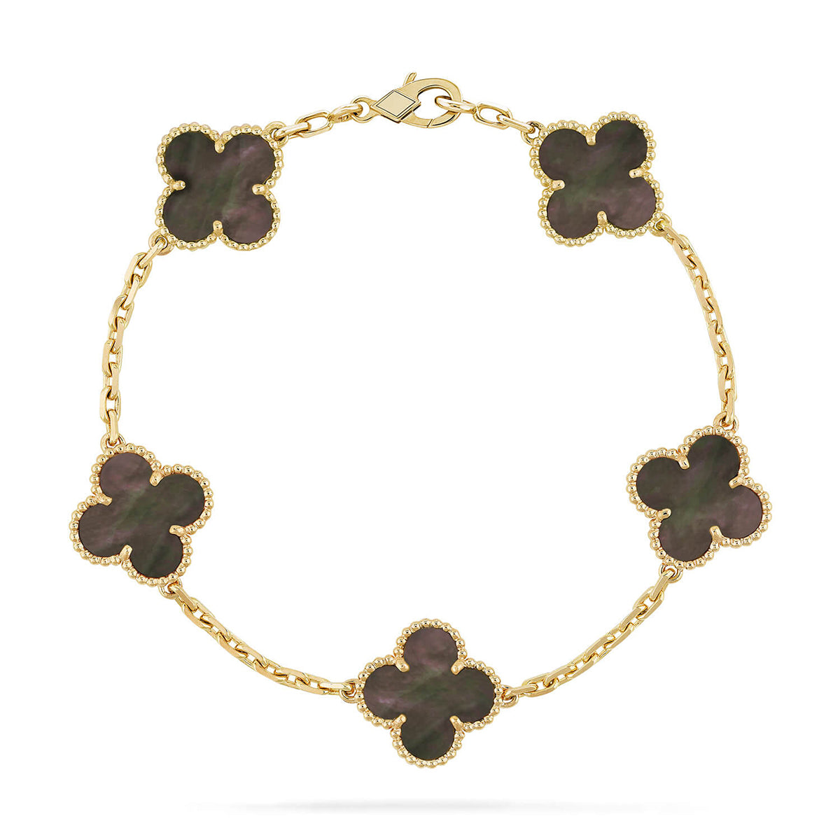 [Marin-Jewelry] CLOVER 5モチーフ グレーMOP ブレスレットコレクション