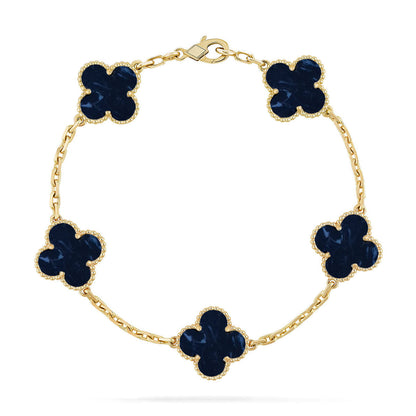 [Marin-Jewelry]CLOVER 5 MOTIF PIETERSITE BRACELET COLLECTION