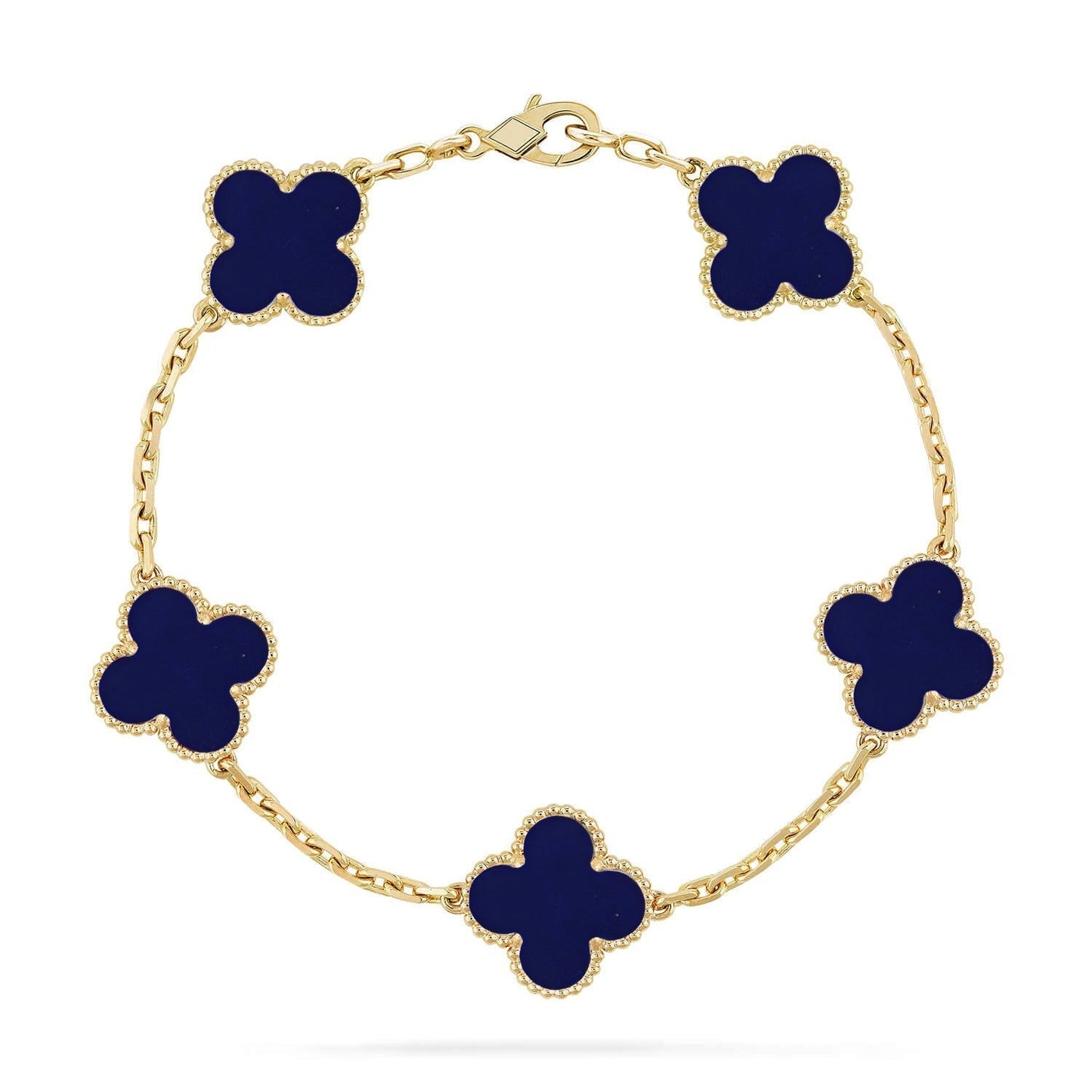 [Marin]CLOVER 5 MOTIF LAPIS LAZULI BRACELET COLLECTION