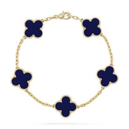 [Marin]CLOVER 5 MOTIF LAPIS LAZULI BRACELET COLLECTION