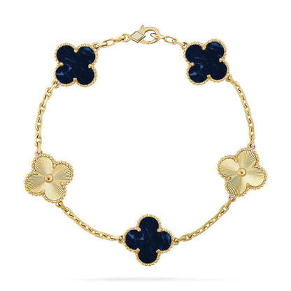 [Marin-Jewelry]CLOVER 5 MOTIF PIETERSITE BRACELET COLLECTION