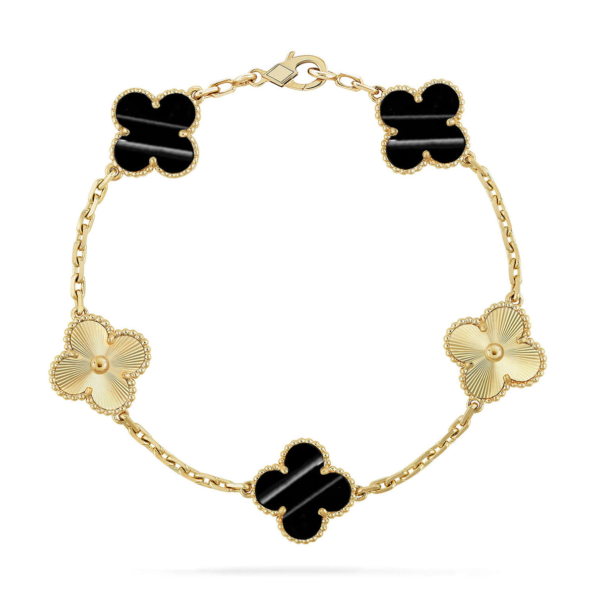 [Marin-Jewelry] CLOVER 5 MOTIF PULSAR STONE BRACELET COLLECTION