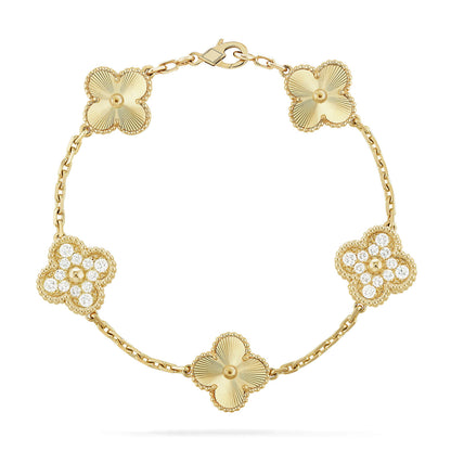 [Marin] CLOVER 5 MOTIF LASER BRACELET COLLECTION