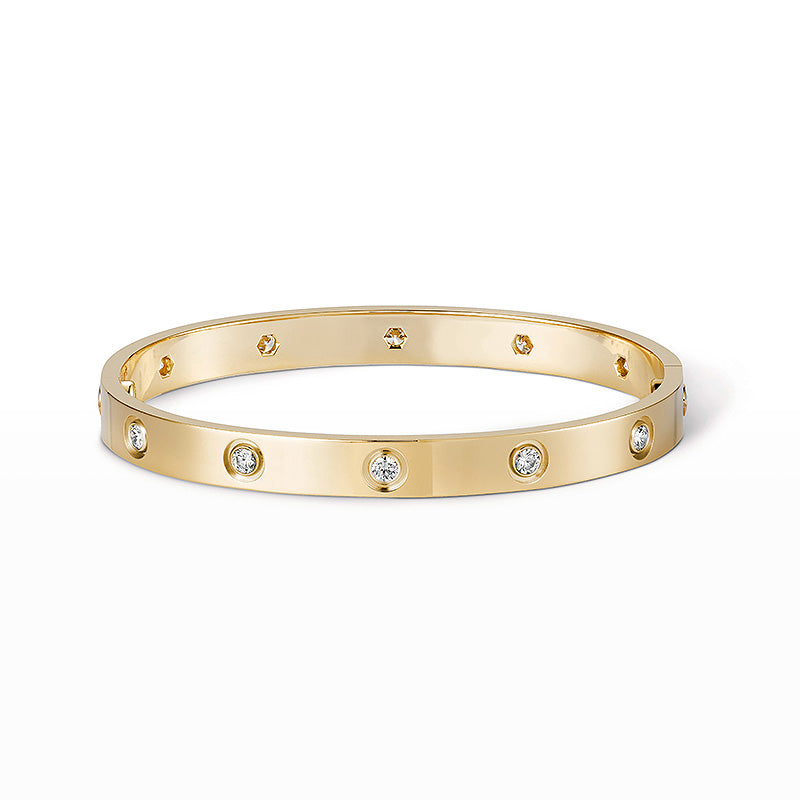 [Marin]BRACELET LOVE 6,1MM 10 DIAMANTS