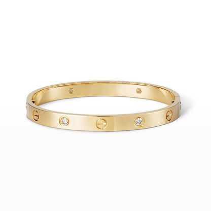 [Marin-Jewelry]LOVE BRACELET 6.1MM 4 DIAMONDS