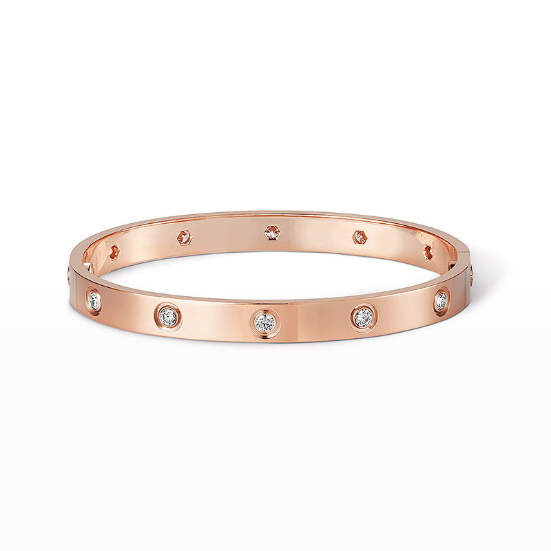 [Marin]BRACELET LOVE 6,1MM 10 DIAMANTS
