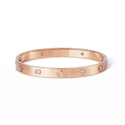 [Marin-Jewelry]LOVE BRACELET 6.1MM 4 DIAMONDS