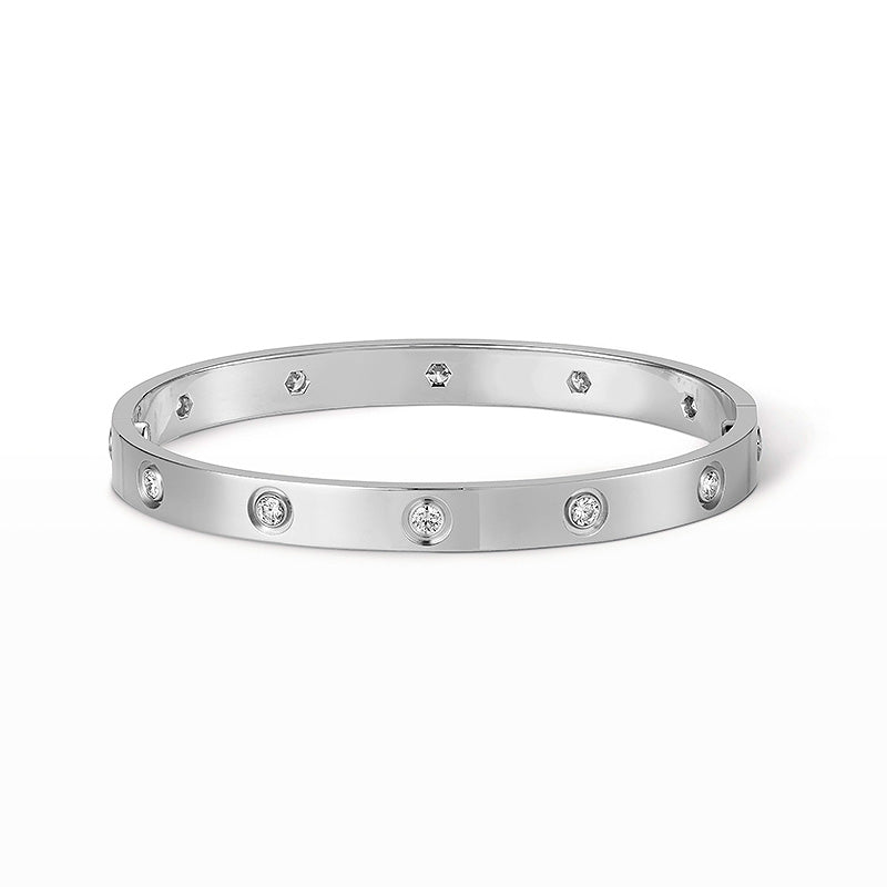 [Marin]BRACELET LOVE 6,1MM 10 DIAMANTS