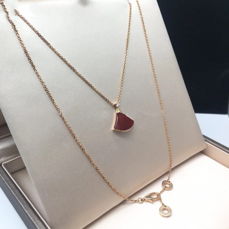[Marin]DREAM NECKLACE CARNELIAN 1 DIAMOND