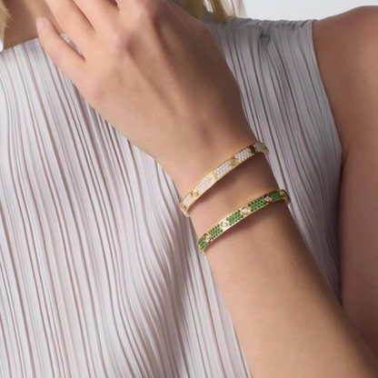 [Marin]2026 PAVE GEMSTONE LOVE BRACELET 6.1MM 10 DIAMONDS