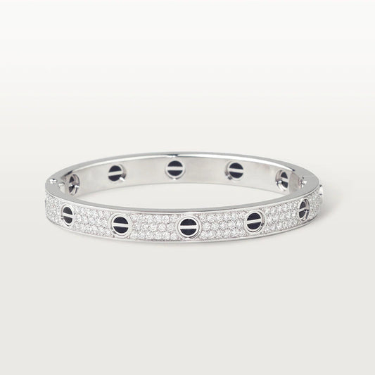 [Marin]LOVE BRACELET 6.1MM DIAMOND-PAVED CERAMIC
