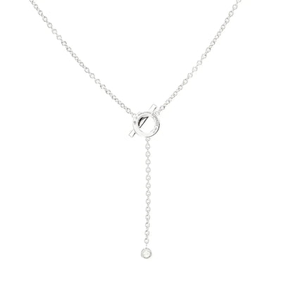 [Marin]FINESSE SILVER DIAMOND NECKLACE