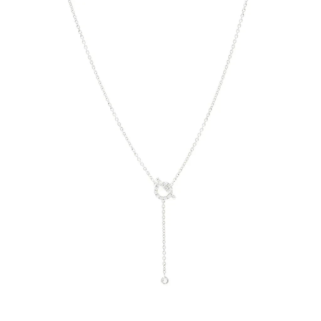 [Marin]FINESSE SILVER DIAMOND NECKLACE