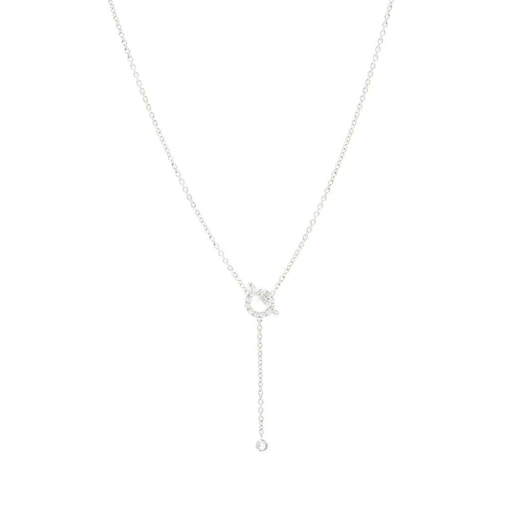 [Marin-Jewelry]FINESSE SILVER DIAMOND NECKLACE