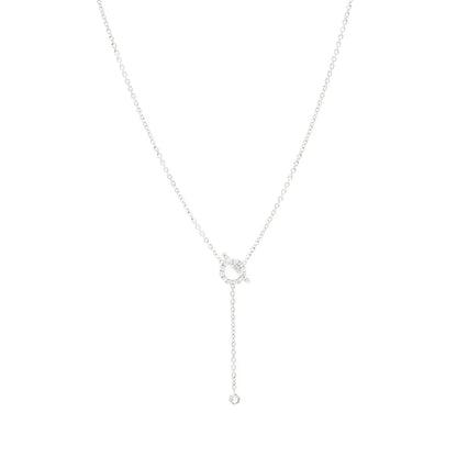 [Marin-Jewelry]FINESSE SILVER DIAMOND NECKLACE