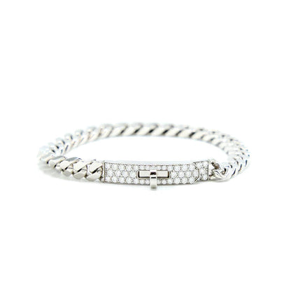 [Marin-Jewelry]KELLY CHAIN SILVER DIAMOND BRACELET