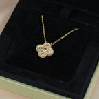[Marin]COLLIER BRONZANT CLOVER 15MM