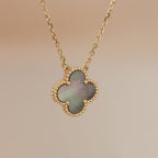[Marin]CLOVER 15MM  GRAY MOTHER OF PEARL NECKLACE
